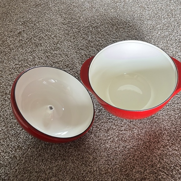 Lodge Apple Pot Enamel Cast Iron 3 Quart - Picture 2 of 4